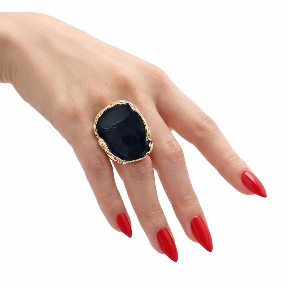 Black and Gold Statement Ring